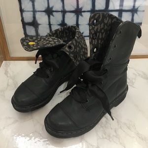 Dr Martens laced combat boots